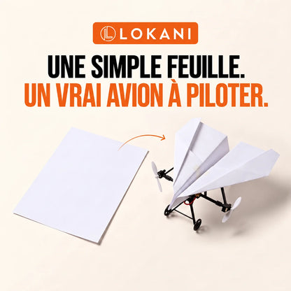 Avion en papier télécommandé