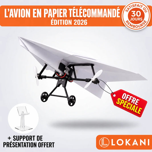 Avion en papier télécommandé