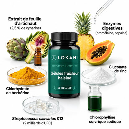 Gélules fraîcheur haleine à la chlorophylle