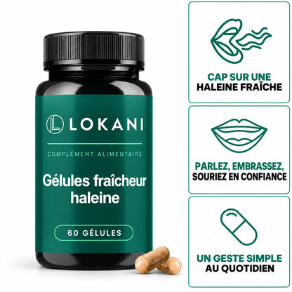 Gélules fraîcheur haleine à la chlorophylle