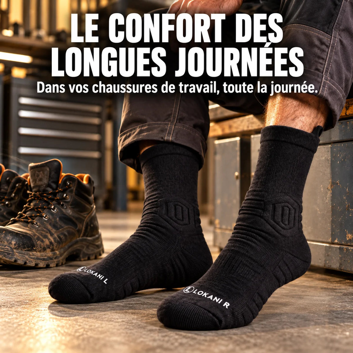 Chaussettes de travail en bambou